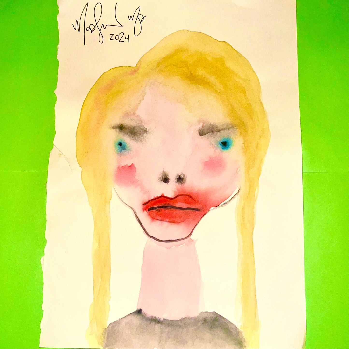 "3 Sunset Stripped" Watercolor